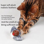 Flapping Wings Flying Bird Cat Toy — Vivid Chirping Simulation Sparrow Interactive Cat Toy