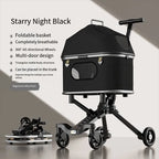 Magnesium Alloy Upgraded Pet Stroller Cart for Dogs & Cats - Lightweight Premium Outdoor Rolling Carrier