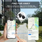 Bluetooth Smart Tag GPS Tracker for Apple Find My - IP54 Dust & Water Resistant Silicone Shell for Keys, Bags & Pets