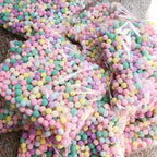 Colorful Plush Cat Puff Ball Toys — Soft Stretch Interactive Chew & Play Balls for Cats