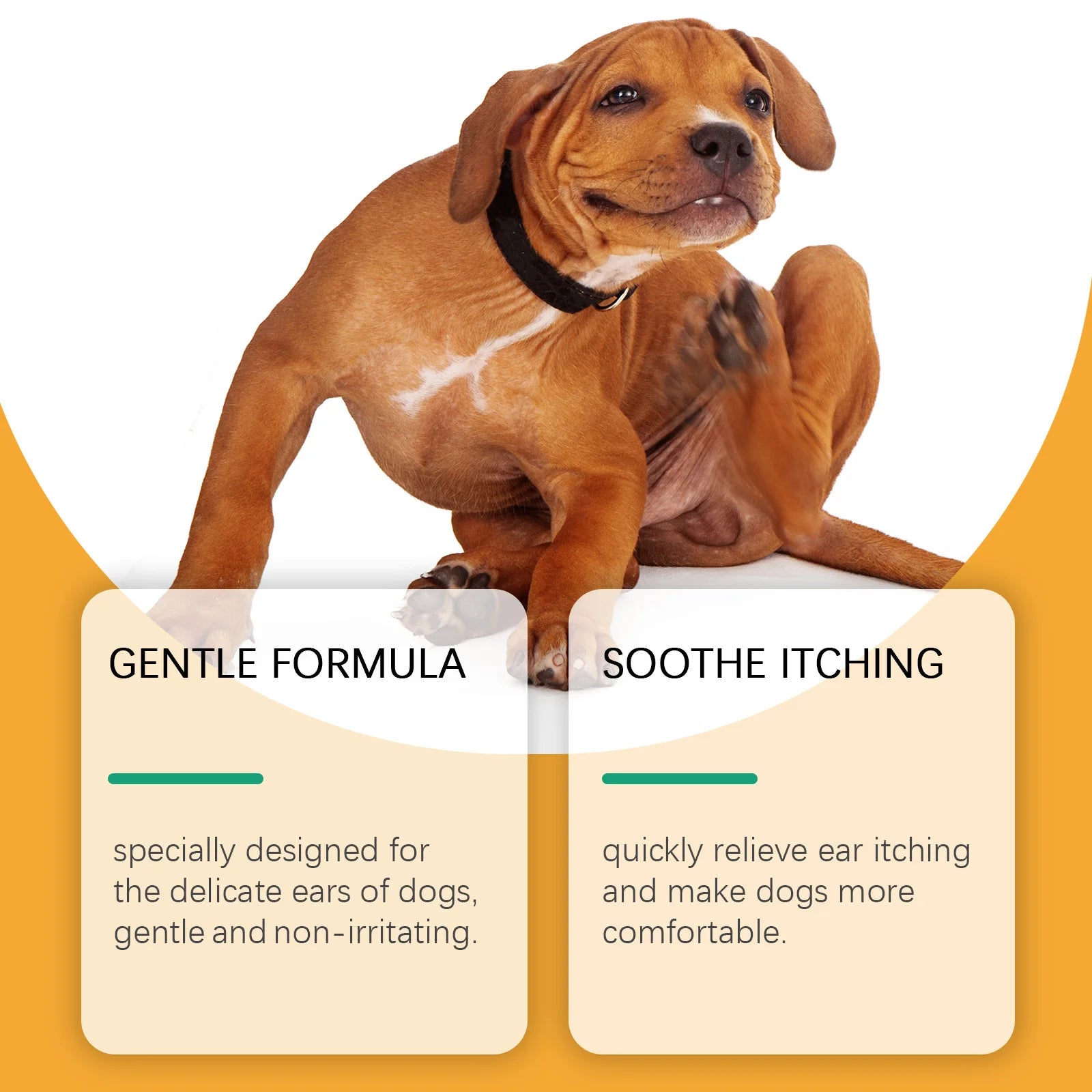 Yegbong 60ML Pet ear wash Cats and dogs ear water cleaning ear mite ear drops ear drops Department care pet cleaning products