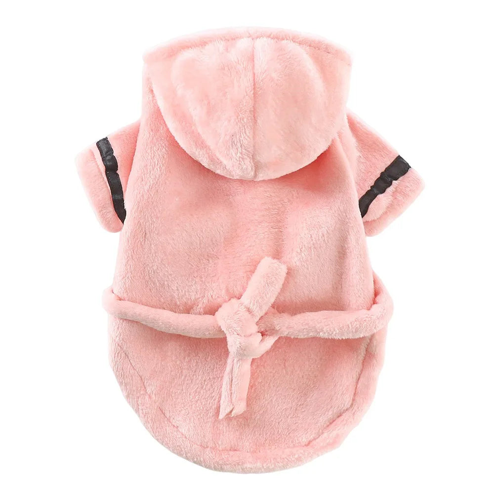 Cute Quick-drying Dog Bathrobe Soft Absorbent Puppy Robe Nightwear Pet Bathing Supplies Dog Towel for Small Large Dog