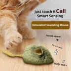 3-Pack Automatic Chirping Plush Mouse Cat Toy Set — Bite-Resistant Interactive Kitten Mice