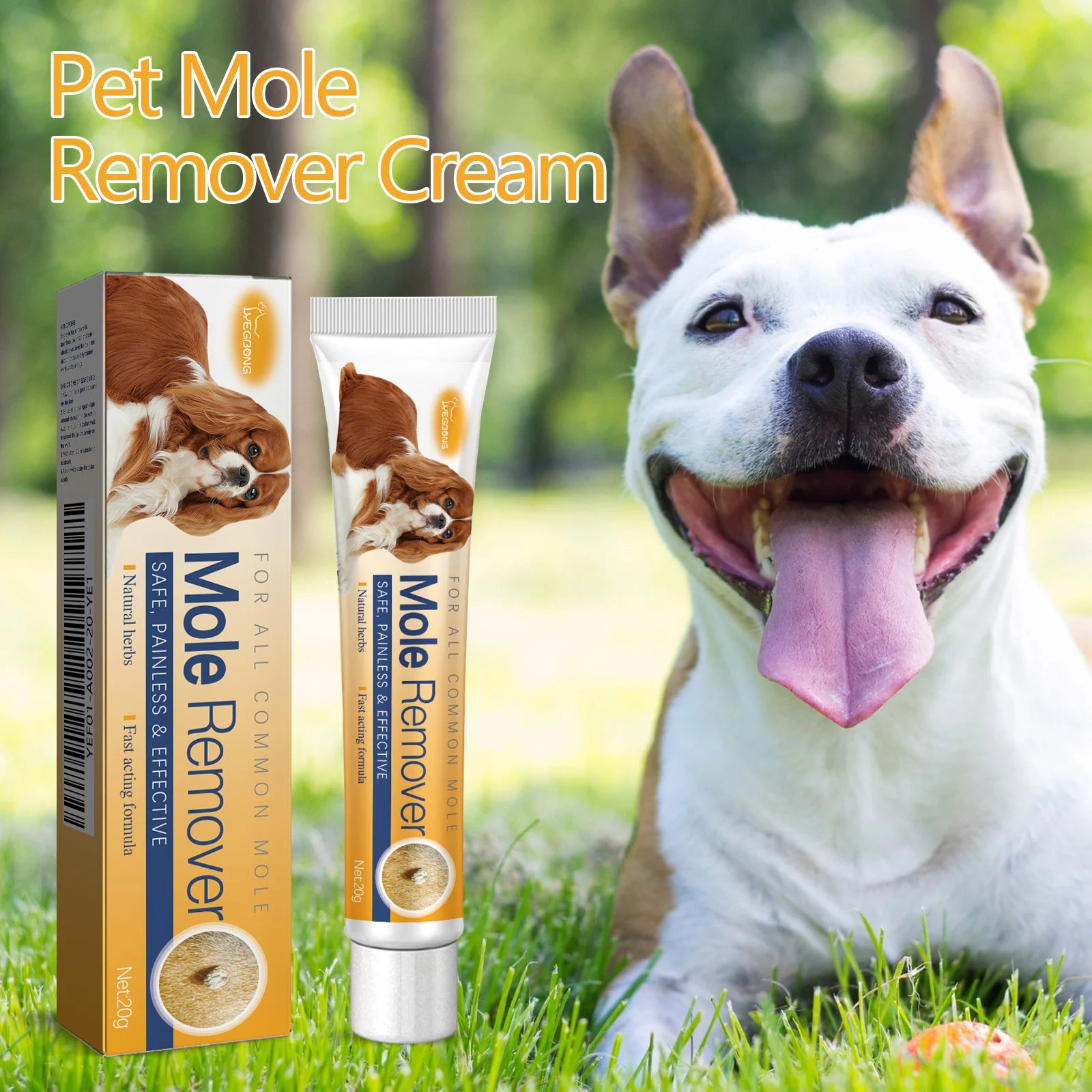Dog Wart Remover Cream Anti Moles Painless Stain Spot Papillomas Removal Wipe off Tags Non-irritating Cat Pet Skin Tag Treatment