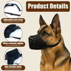 Breathable Dog Mesh Muzzle Adjustable Strap Anti Biting Anti Licking Mouth Cover Prevent Barking Pet Training Muzzle