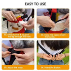 Portable Pet Backpack Carrier Breathable Adjustable Dog Outdoor Backpack Oxford Cloth with Safety Buckle Outdoor Dog Chest Bag