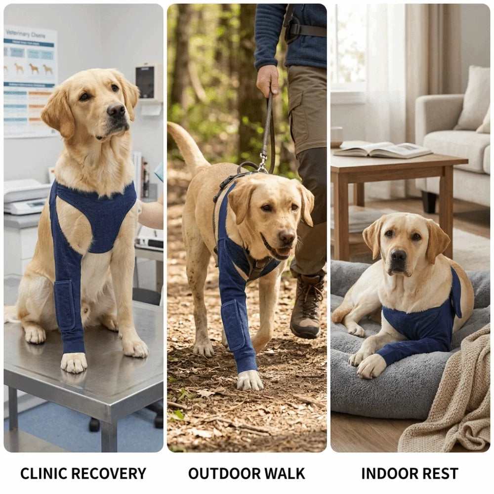 Breathable Canine Leg Protector Sleeve (Soft Fabric, Washable, S to XXL)