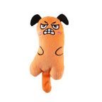 Mini Catnip Chew Toy for Kittens — Cute Plush Teeth Grinding Squeaky Toy with Catnip