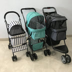 Fashion Universal Wheel Pet Stroller, Lightweight Foldable Dog Cat Cart, Compact Indoor Outdoor Carrier, Modern Pet Travel Gear