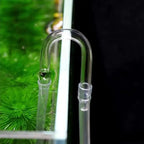 Aquarium U-Shaped Glass CO2 Tube Connector (Air Pipe Check Valve, CO2 Diffuser Accessory)