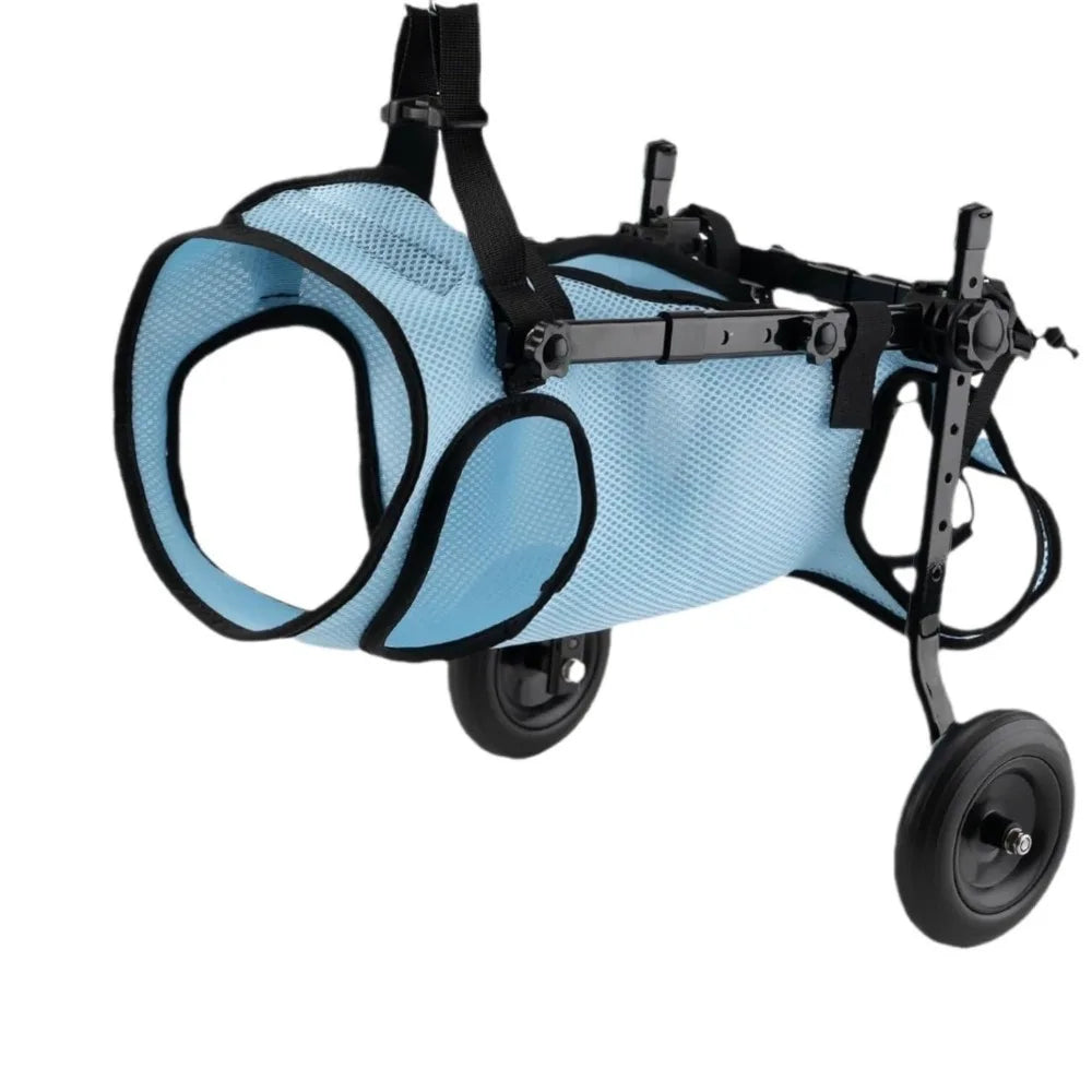 Adjustable Dog Wheelchair Comfortable Breathable Dog Mobility Scooter Hind Leg Support Pet Wheelchair Cart Outdoor Use