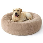 SupportMax 30in Calming Donut Dog Bed, Anti-Slip & Washable (Medium)