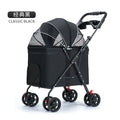 Medium to large dog pet stroller dog cat teddy baby stroller outdoor small pet cart lightweight and foldable  Pet Strollers
