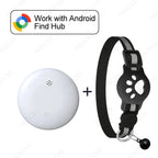 Reflective GPS Cat Collar Tracker with Safety Buckle - Waterproof Anti-Loss Kitten Locator for Android