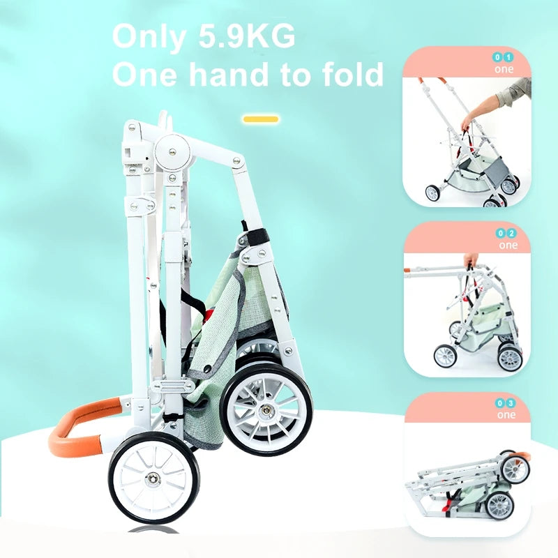 High Quality Customized Pet Stroller Detachable Separate Stroller Rack Pet Cages