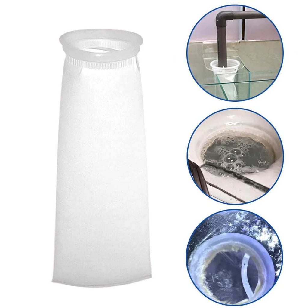 Aquarium Pre-Sump Filter Socks (4" Opening, 150/200 Micron Felt, Reef Tank Micron Bags)