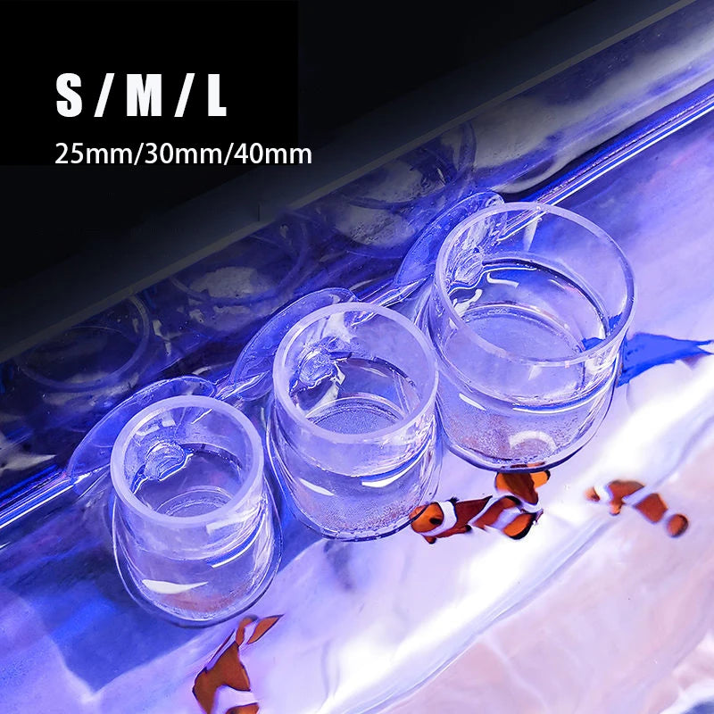 Acrylic Aquarium Fish Feeding Ring (Anti-Drift, Transparent, Floating Food Station)