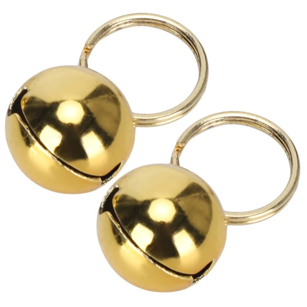 2pcs Gold Silver Tone Pet Wear Charm Color Stable Surface Polished Cat Hanging Pendant Long Lasting Luster Glossy Finished