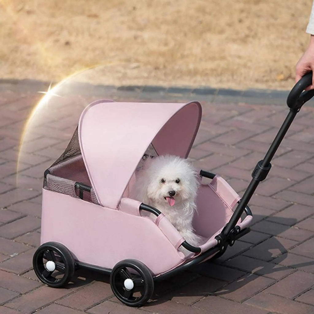 Small Pet Stroller Outdoor Use Foldable Pet Stroller for Cats, Park