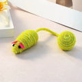 Knitted Mouse Tail Ball Cat Teaser Toy — Rustling Sound Interactive Cat Play Toy