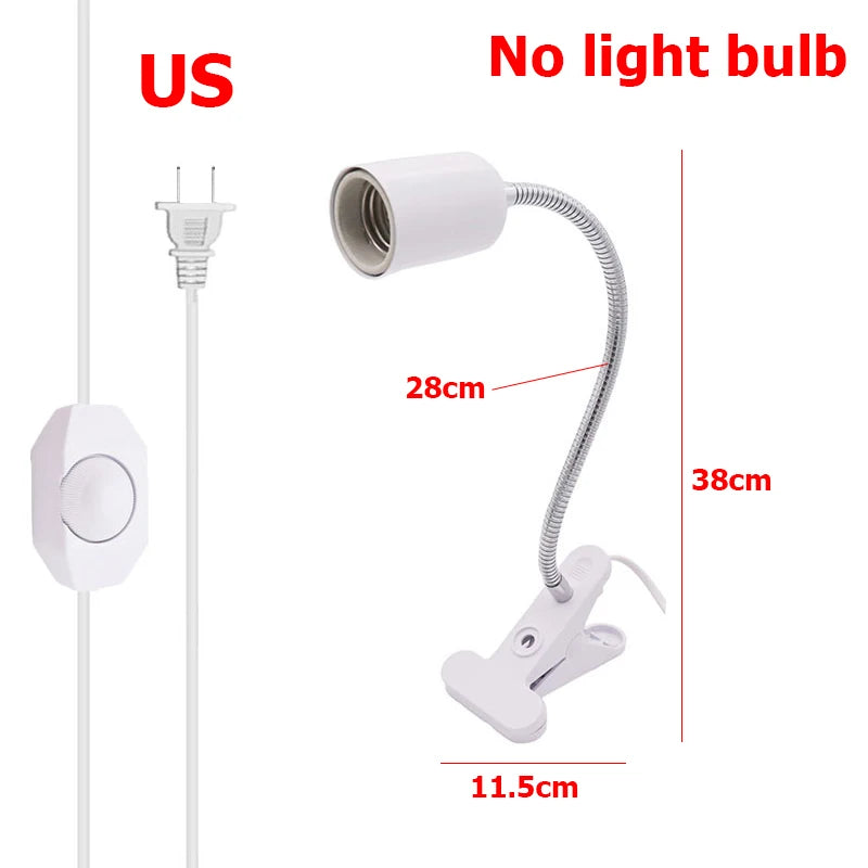 UVA+UVB 3.0 Reptile Lamp Set Clip-on Lamp Holder Bulb Thermometer Hygrometer Turtle Tortoises Lizard Sunlight Basking Heat Light