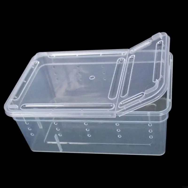Y51B Portable Terrarium Habitat with Breathable Holes Mini Pet Houses for Spider for Frog Cricket for Turtle S