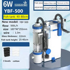 SUNSUN YBF-500 Wall-Mounted Aquarium Filter (3-in-1, Oxygenation, Water Purification Pump)