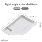 Yellow Edge Turtle Bath Basin Half Water Reptile Turtle Bath Basin Water Food Dual-Use Crawling Pet Breeding Box Landscaping