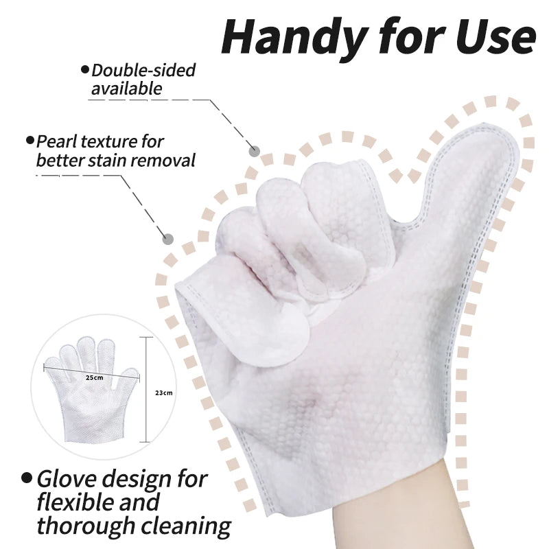 20 Pcs Pet Wash Free Cleaning Thick Gloves Cat and Dog Dry Cleaning Wet Wipes Pet Cleaning Products Remove Odor