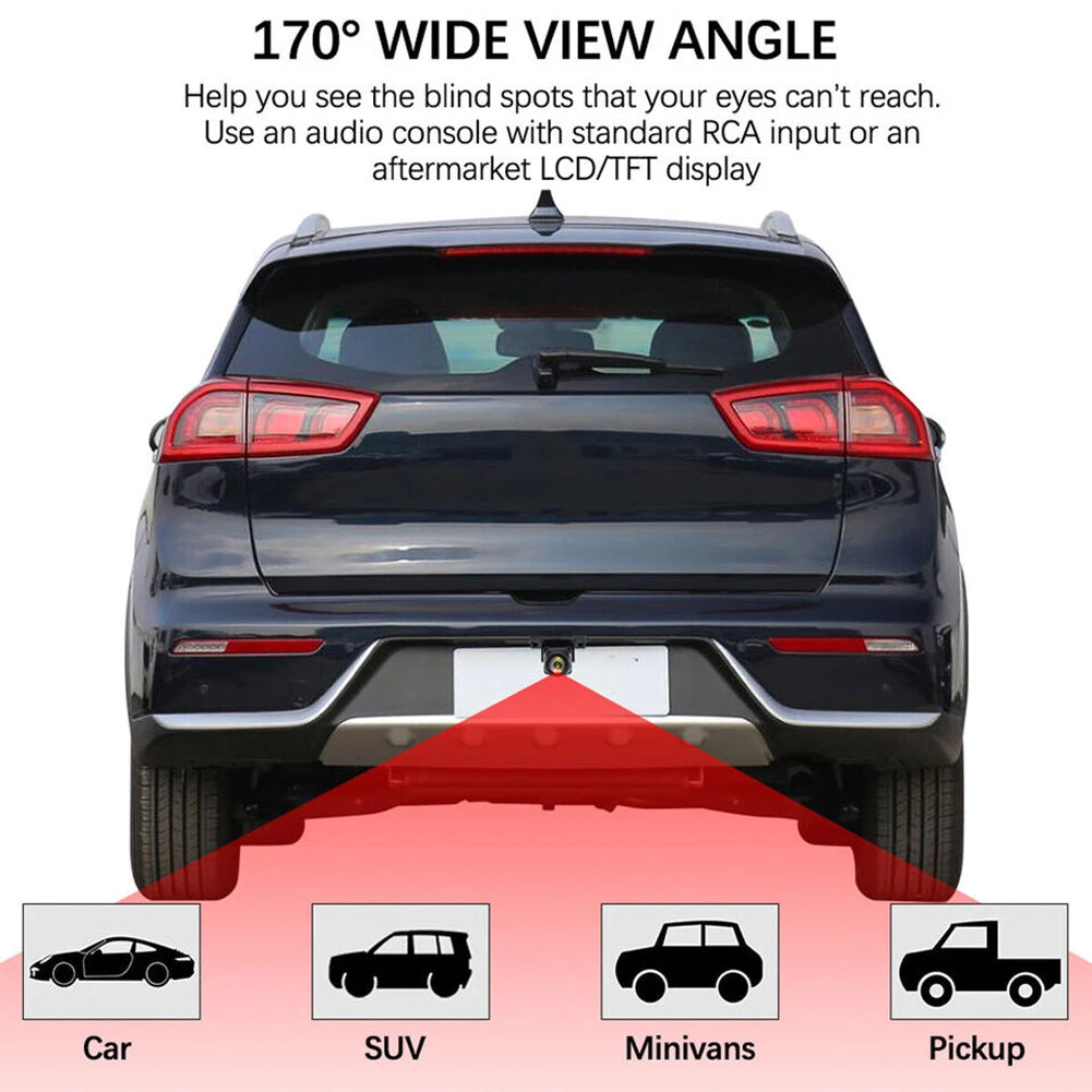 720P AHD Car Rear View Backup Camera with Night Vision - HD Color CVBS Vehicle Reversing Camera