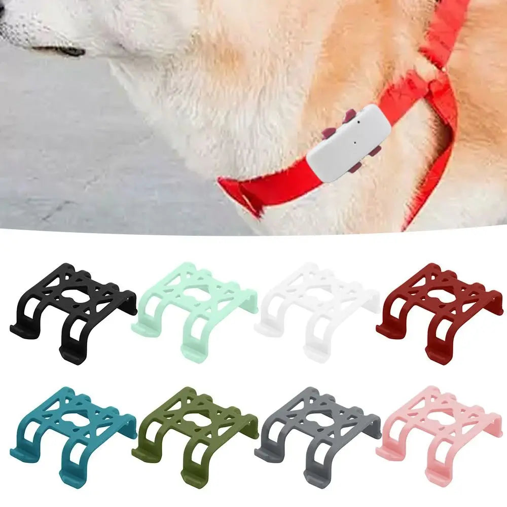 Compact Silicone Anti-Slip Fixing Clip for TK911SA Pet GPS Tracker - Easy-On Collar Positioner