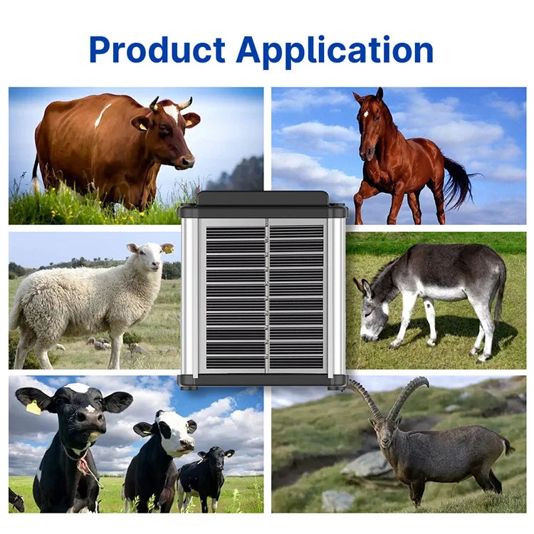 B38A Solar-Powered 4G Mini GPS Tracker for Cows, Sheep & Cattle - Compact Animal Tracking Device