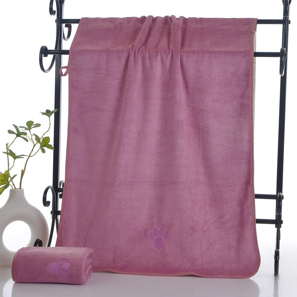 50*100 Super Absorbent Dog Bathrobe Cat Accessories Pet Bath Towel Cat Blanket Dog Products Quick Dry Soft Microfiber Pet Towel