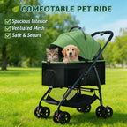 For Medium Dogs Cats 3-in-1 Pet Dog Stroller Wagon Removable Carrier Up to 55lbs Dog Carrier Backpack Travel Stroller