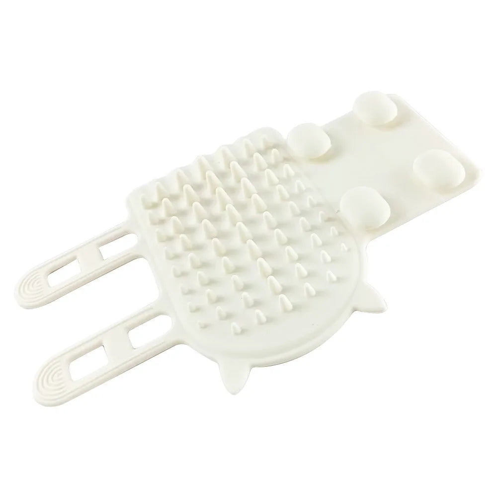 Self-Cleaning Silicone Cat Grooming Comb — Wall Corner Scratcher & Gentle Hair Removal Tool