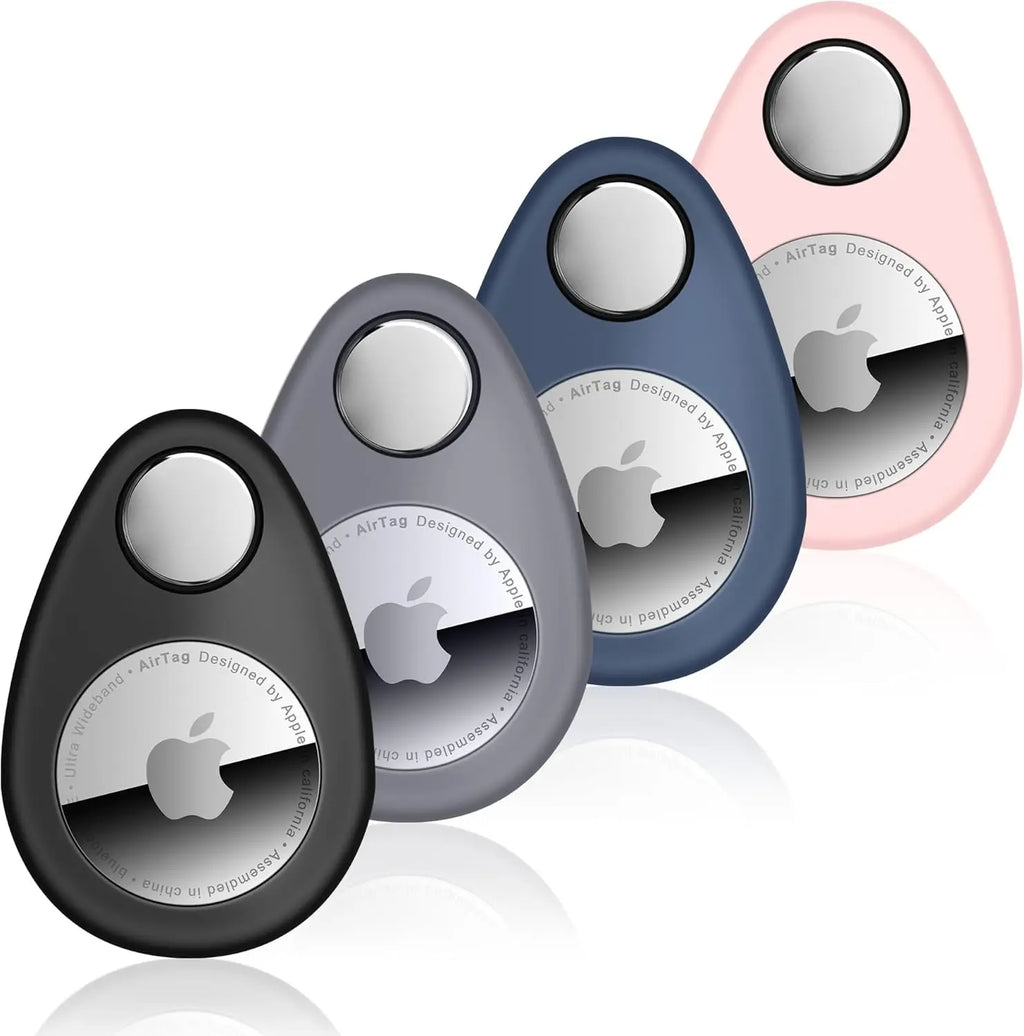 4-Pack Hidden AirTag Holder for Kids - Anti-Removal GPS Case with Pins for Children, Elderly, Pets & Bags