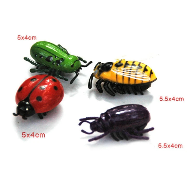 Electric Rotating Beetle & Ladybug Simulation Insect Cat Toy — Motorized Moving Interactive Pet Toy