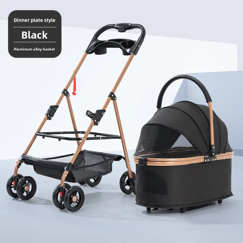 Pet Stroller Cat Dog Lightweight Foldable Outdoor Travel Pet Stroller Dog Stroller Dog Cart Pet Stroller Cat Stroller