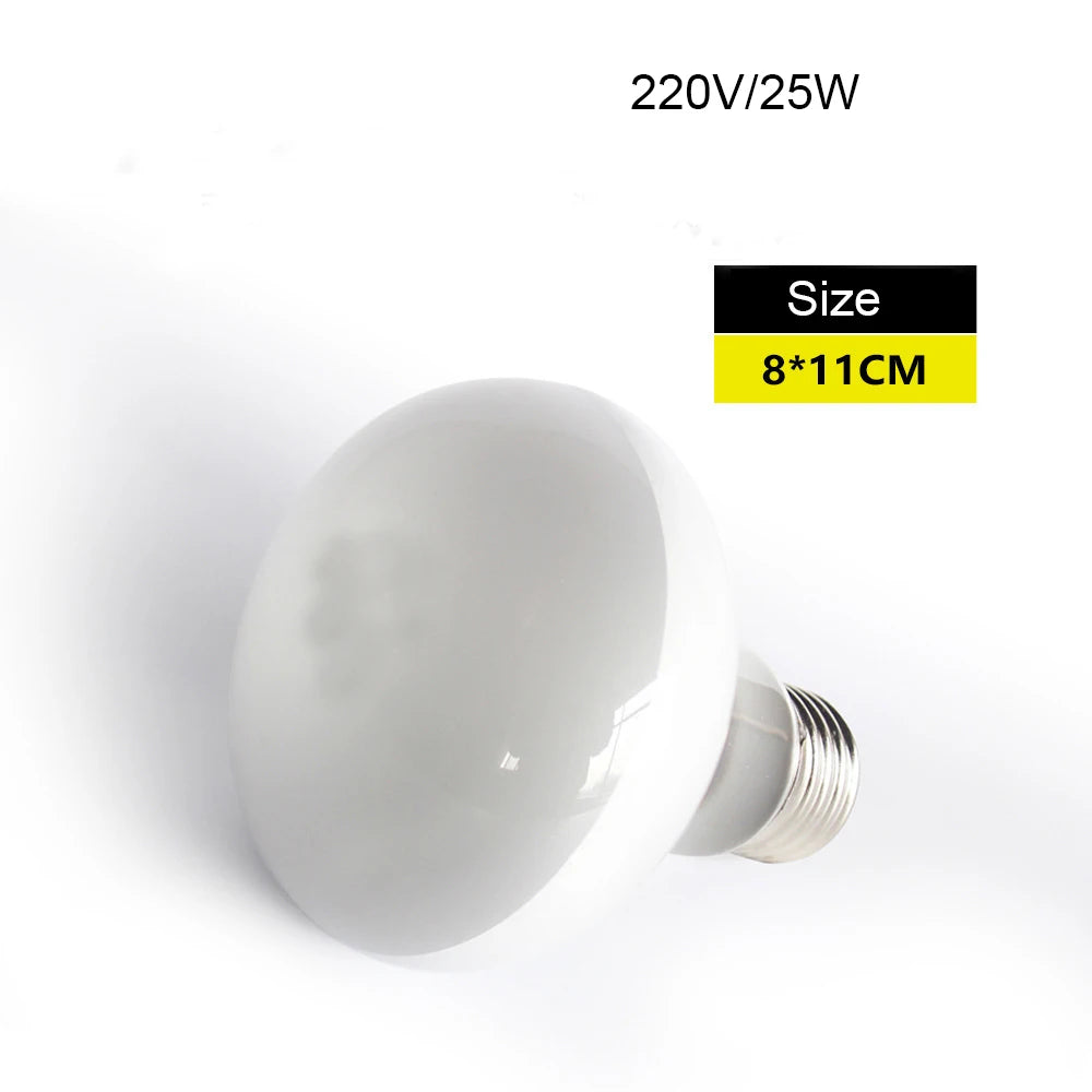 25/50/100W UVA+UVB Reptile Lamp Bulb Turtle Basking UV Light Bulbs Heating Lamp Amphibians Lizards Temperature Controller 220V