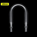 Aquarium U-Shaped Glass CO2 Tube Connector (Air Pipe Check Valve, CO2 Diffuser Accessory)