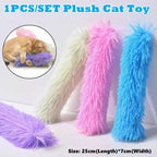 Mint & Crinkle Paper Long Plush Cat Pillow Toy — Catnip Chew & Cuddle Toy