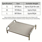 Elevated Cooling Dog Cot Bed, Moisture-Proof & Washable (Easy Assembly)