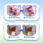 Pet Ear Cleaning Wipes 100PCS with Chamomile Extract Aloe Salicylic Acid, Remove Earwax Tear Stains for Dogs Cats