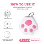 Mini Bluetooth GPS Smart Tracker with Anti-Loss Reminder - Pet, Kids, Bag & Key Finder for iOS & Android