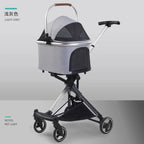 Pet Stroller for Small Dogs and Cats, Portable Foldable Dog Cart, Lightweight Retractable Pet Carrier, Easy Travel