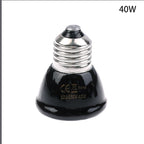 1Pc Brooder Chickens Tortoise Lizard Reptile Light 20-80W 220-240V Far Infrared Heating Lamp Black Ceramic E27 Pet Warmer Bulb