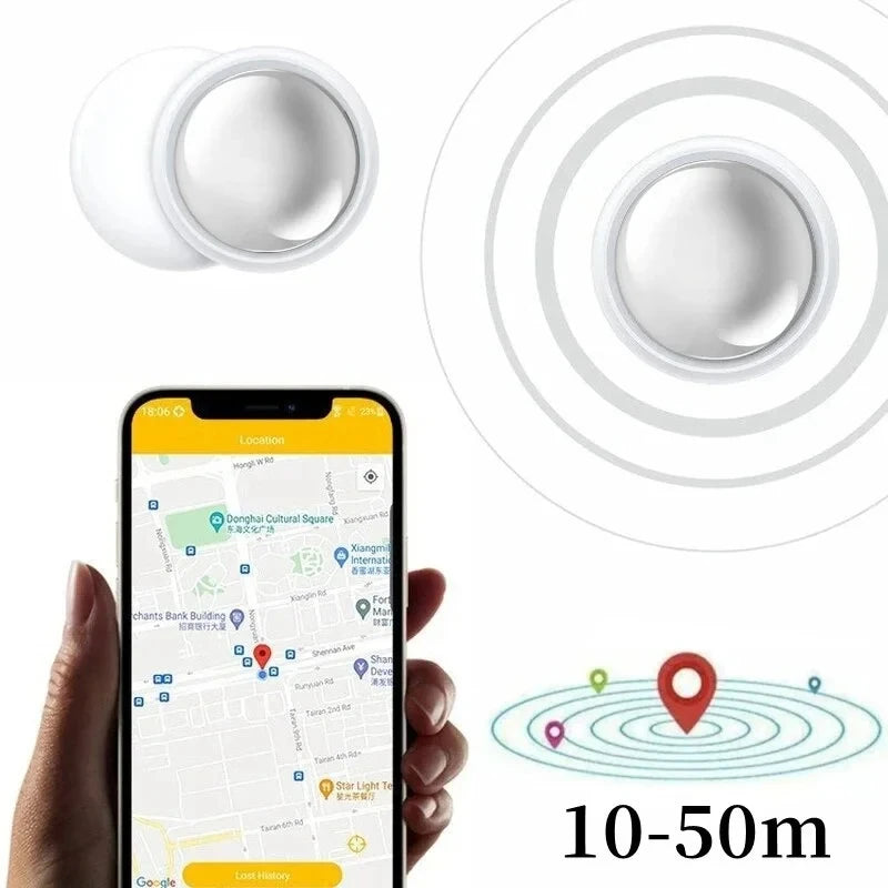 Mini GPS Smart Tracker for Apple FindMy & AirTag - Bluetooth Anti-Loss Collar Locator for Pets, Kids & Bags