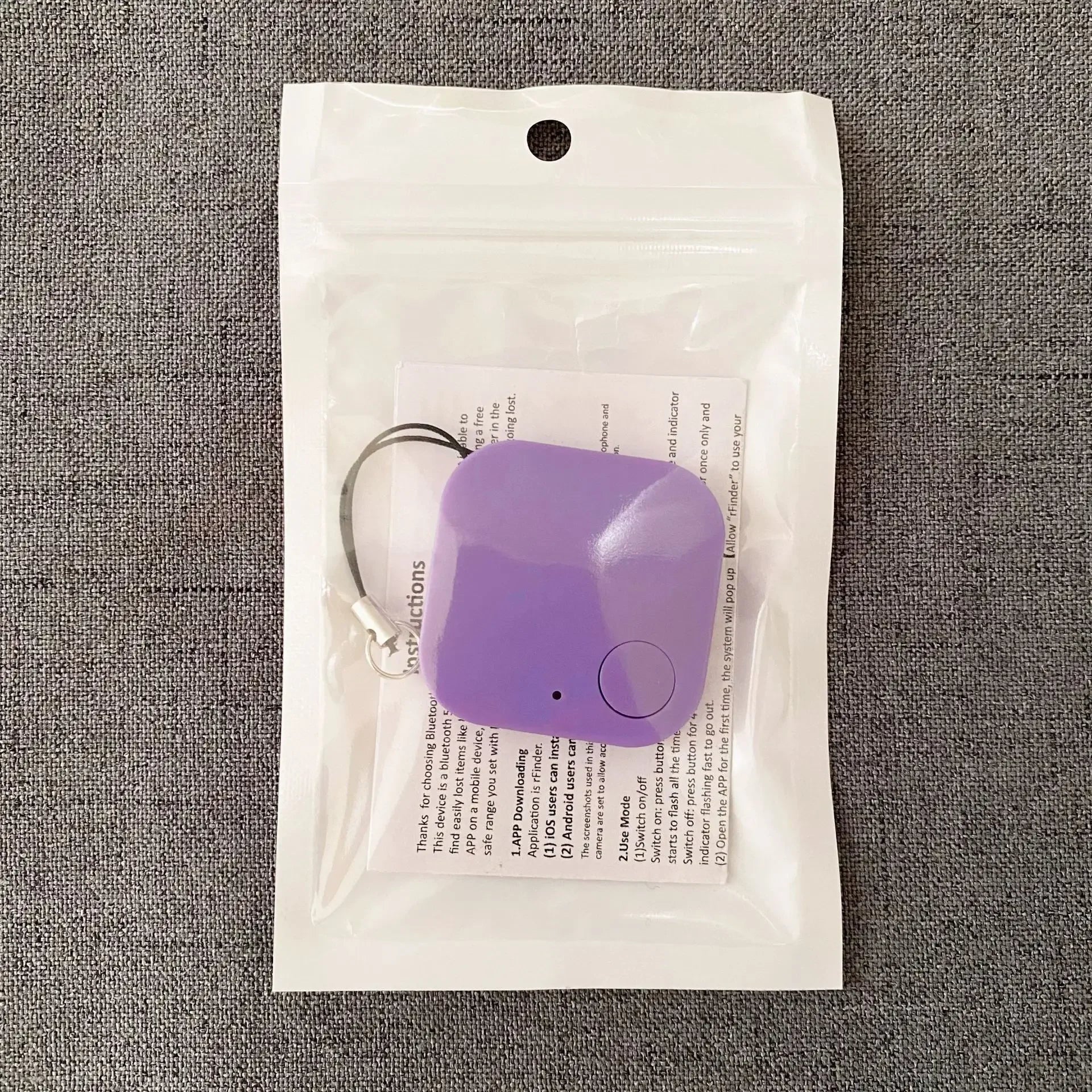 Mini Bluetooth Pet Tracker with Built-In Speaker - AirTag-Style Anti-Loss Finder for Dogs & Cats (iOS & Android)