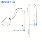 Borosilicate Glass Aquarium Inflow & Outflow Pipe (13mm/17mm, Planted Tank, Filter Tube)