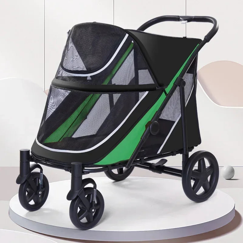 Multi Functional Pet Cart Lightweight And Foldable Multiple Cats Dogs And Outdoor Carts